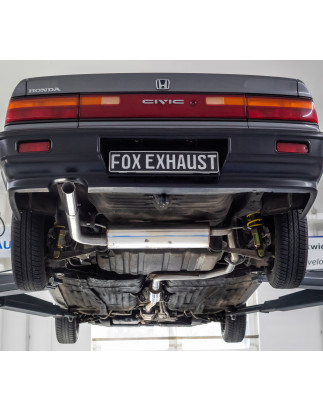 Honda Civic 4 – ED3 Silenziatore posteriore trasversale e Silenziatore anteriore – 1x63 Tipo 10 