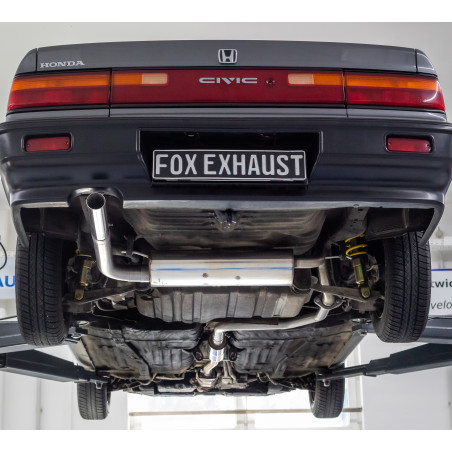 Honda Civic 4 – ED3 Silenziatore posteriore trasversale e Silenziatore anteriore – 1x63 Tipo 10 