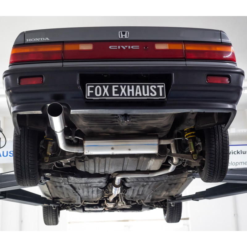 Honda Civic 4 – ED3 Silenziatore posteriore trasversale e Silenziatore anteriore – 1x100 Tipo 10