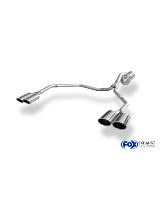 VW Amarok 4x4 Silenziatore posteriore con uscite destra e sinistra (duplex)x115x85 tipo (Cod. F-VW21