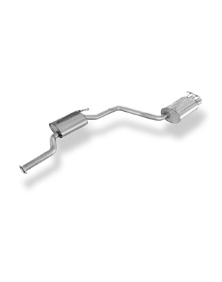 Mercedes 190 W201 final and Silenziatore anteriore – 2x76 Tipo 16 (Cod. F-MB010002-288-HA)