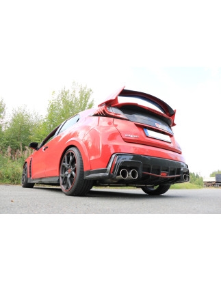 Honda Civic IX Tipo R Silenziatore posteriore con uscite destra e sinistra (duplex)x10 (Cod. F-HO149