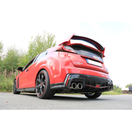 Honda Civic IX Tipo R Silenziatore posteriore con uscite destra e sinistra (duplex)x10 (Cod. F-HO149