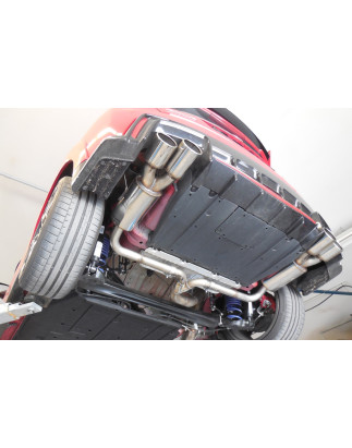 Honda Civic IX Tipo R Silenziatore posteriore con uscite destra e sinistra (duplex)x10 (Cod. F-HO149