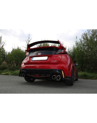 Honda Civic IX Tipo R Silenziatore posteriore con uscite destra e sinistra (duplex)x10 (Cod. F-HO149