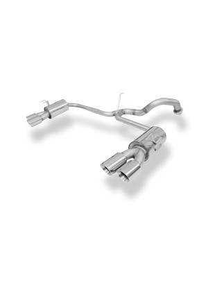 Honda Civic IX Tipo R Silenziatore posteriore con uscite destra e sinistra (duplex)x10 (Cod. F-HO149