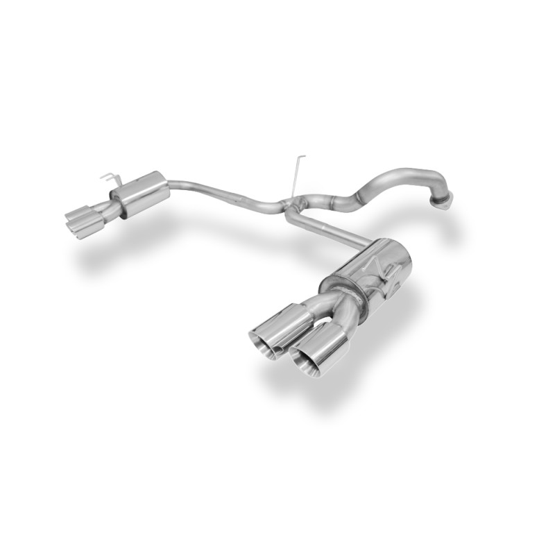 Honda Civic IX Tipo R Silenziatore posteriore con uscite destra e sinistra (duplex)x10 (Cod. F-HO149