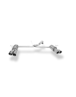 Honda Civic IX Tipo R Silenziatore posteriore con uscite destra e sinistra (duplex)x10 (Cod. F-HO149