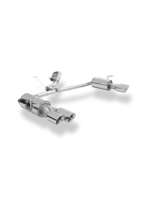 Honda Civic IX Tipo R Silenziatore posteriore con uscite destra e sinistra (duplex)x10 (Cod. F-HO149