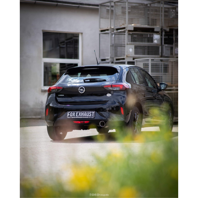 Opel Corsa F Silenziatore posteriore and Silenziatore anteriore – 1x100 tipo (Cod. F-OP035001-293B