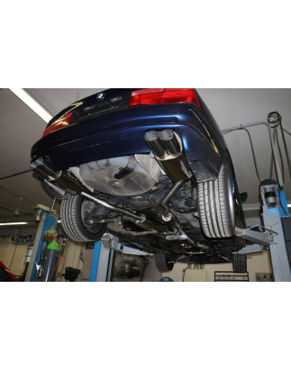 BMW E31 850i Silenziatore posteriore destra e sinistra – 2x93x79 Tipo 70 con uscite destra e sinis