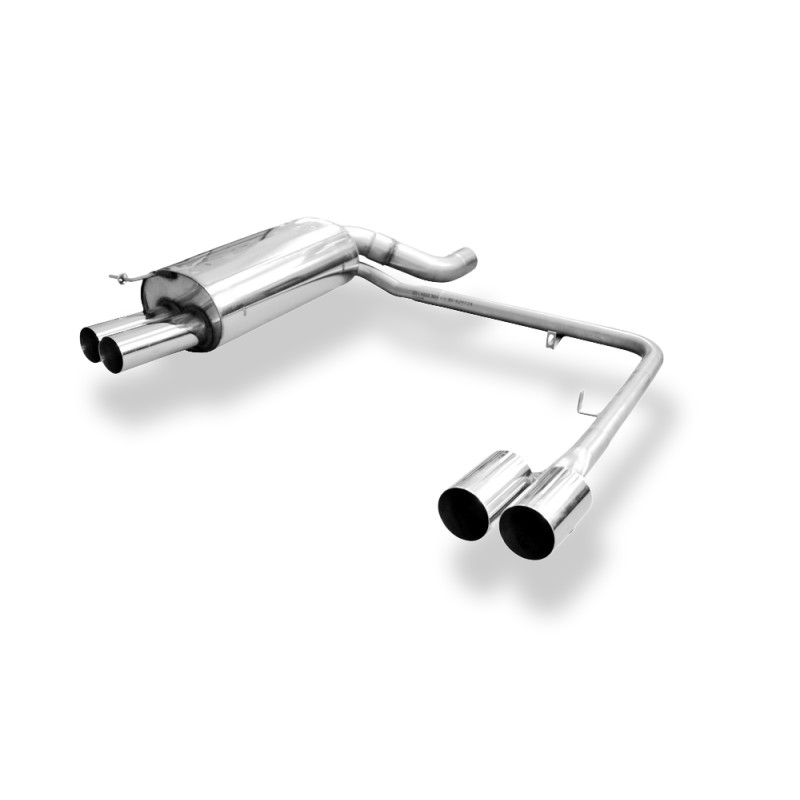BMW E65 735i/ 745i Silenziatore posteriore con uscite destra e sinistra (duplex)x80 tipo (Cod. F-BM0
