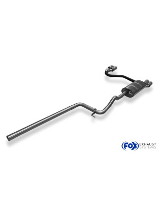 VW Passat 3B/ 3BG Silenziatore posteriore con uscite destra e sinistra (duplex)x80 tipo (Cod. F-VW02