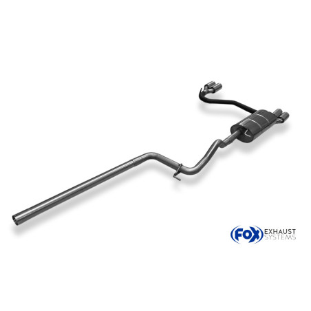 VW Passat 3B/ 3BG Silenziatore posteriore con uscite destra e sinistra (duplex)x80 tipo (Cod. F-VW02