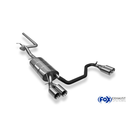 VW Passat 3B/ 3BG Silenziatore posteriore con uscite destra e sinistra (duplex)x80 tipo (Cod. F-VW02