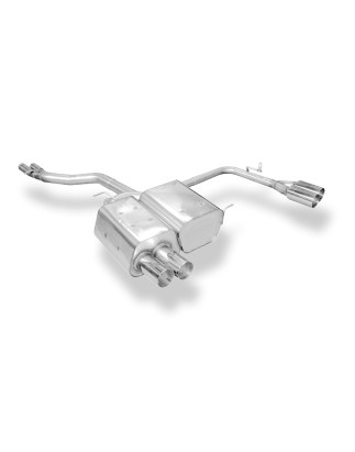 BMW Z4 E85 Silenziatore posteriore con uscite destra e sinistra incl. y-connection (Cod. F-BM080014-