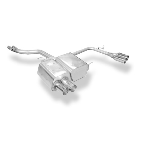 BMW Z4 E85 Silenziatore posteriore con uscite destra e sinistra incl. y-connection (Cod. F-BM080014-