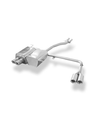 BMW Z4 E85 Silenziatore posteriore con uscite destra e sinistra incl. y-connection (Cod. F-BM080014-