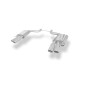Audi A8 Tipo 4E – S8-Optik Silenziatore posteriore destra e sinistra Ø70mm - (Cod. F-AU081004-344
