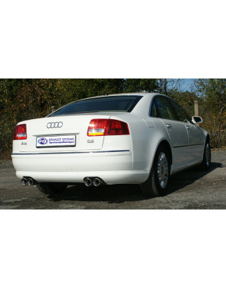 Audi A8 Tipo 4E Silenziatore posteriore destra e sinistra Ø70mm – 2x80 Tipo 1 (Cod. F-AU081004-15