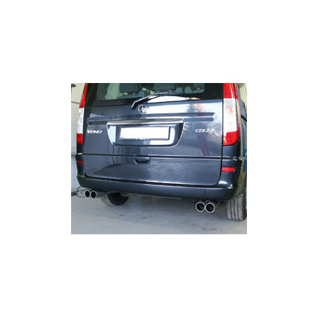 Mercedes Vito/ Viano – W639 (tranne Compact) Silenziatore posteriore (Cod. F-MB081046-008)