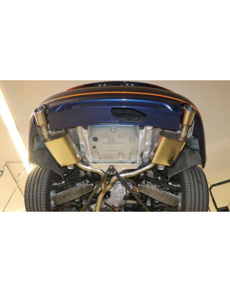 Audi A5 quattro B9 Cabrio Silenziatore posteriore destra/sinistra per 1-tubo einflutig – 1x100 Tip