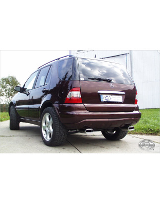 Mercedes M-Klasse Tipo W163 Silenziatore posteriore con uscite destra e sinistra (e (Cod. F-MB060013