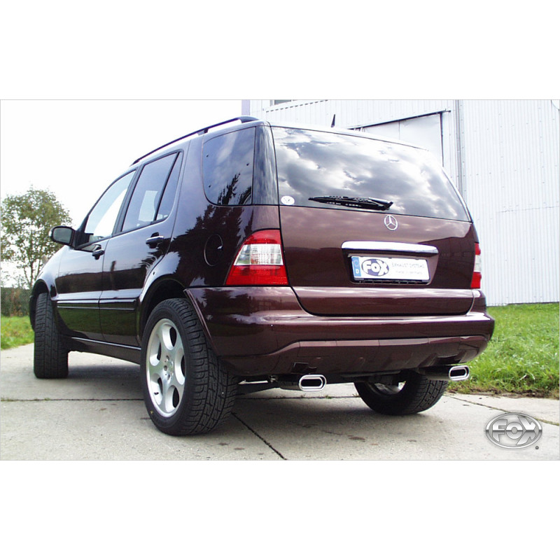 Mercedes M-Klasse Tipo W163 Silenziatore posteriore con uscite destra e sinistra (e (Cod. F-MB060013