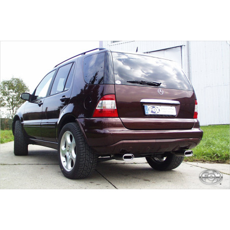 Mercedes M-Klasse Tipo W163 Silenziatore posteriore con uscite destra e sinistra (e (Cod. F-MB060013