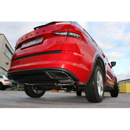 Skoda Kodiaq 4x4 – RS-Optik Silenziatore posteriore con uscite destra e sinistra (Cod. F-SK120035-