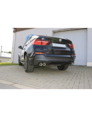BMW X4 F26 Silenziatore posteriore con uscita sinistra/destra – 2x90 Tipo 17 ri (Cod. F-BM170005-1