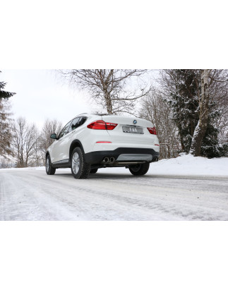 BMW X4 F26 senza M-Paket Silenziatore posteriore con uscita sinistra/destra – 2x9 (Cod. F-BM170005