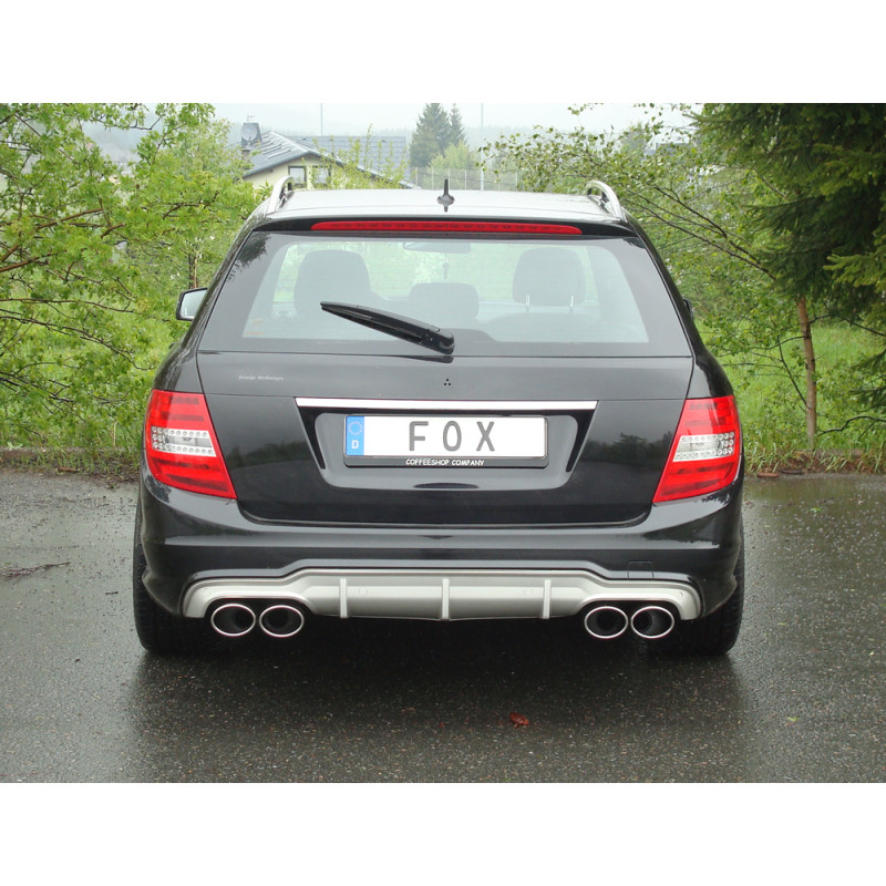 Mercedes C-Klasse 4 cilindri – 204 AMG-P. + C63 Diff. silenziatore posteriore (Cod. F-MB032133-348