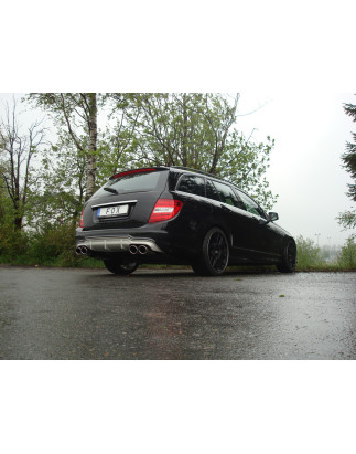 Mercedes C-Klasse 4 cilindri – 204 AMG-P. + C63 Diff. silenziatore posteriore (Cod. F-MB032133-348
