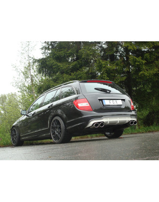Mercedes C-Klasse 4 cilindri – 204 AMG-P. + C63 Diff. silenziatore posteriore (Cod. F-MB032133-348