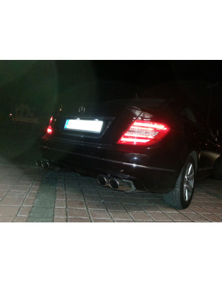 Mercedes C-Klasse 4-cilindri coupé C204 Silenziatore posteriore destra (Cod. F-MB032093-348)