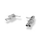 Mercedes E-Class coupé C207 – 6 cilindri Silenziatore posteriore con uscita destra (Cod. F-MB0431