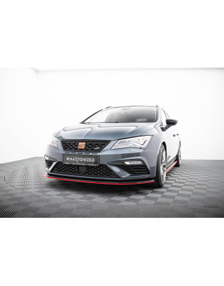 SPLITTER ANTERIORE V.3 Seat Leon Cupra / FR Mk3 FL (Cod. M-SE-LE-3F-CU-FD1G+FD3RED)