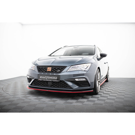 SPLITTER ANTERIORE V.3 Seat Leon Cupra / FR Mk3 FL (Cod. M-SE-LE-3F-CU-FD1G+FD3RED)