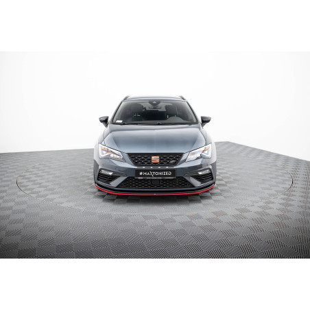 SPLITTER ANTERIORE V.3 Seat Leon Cupra / FR Mk3 FL (Cod. M-SE-LE-3F-CU-FD1G+FD3RED)