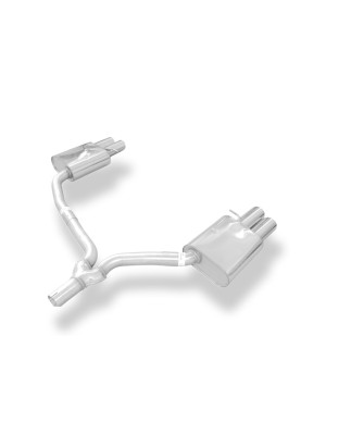 Audi A4 Tipo B8 – 2,0l TFSI Silenziatore posteriore destra e sinistra double (Cod. F-AU120084-150)