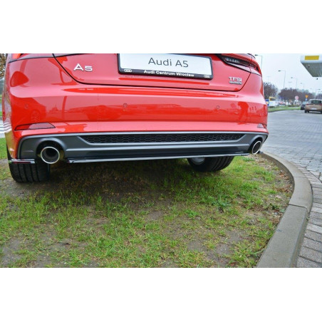 Splitter posteriore Audi A5 F5 S-Line (senza barre verticali) (Cod. M-AU-A5-2-SLINE-RD1G)