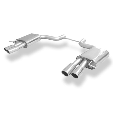Audi S8 – 4E Silenziatore posteriore destra e sinistra – 2x88x74 Tipo 32 con uscite destra e sin
