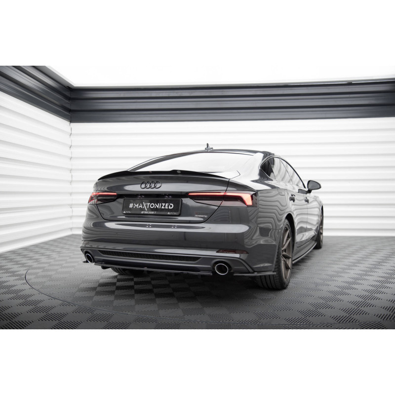 Splitter posteriore Audi A5 S-Line F5 Coupe / Sportback (con barre verticali) (Cod. M-AU-A5-2-SLINE-
