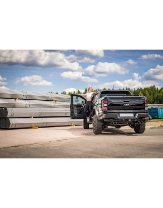 Ford Raptor – Doppelkabine Silenziatore posteriore con uscite destra e sinistra - (Cod. F-FO121091