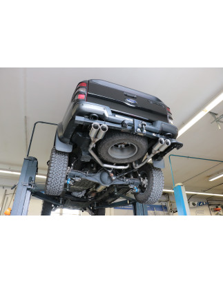 Ford Raptor – Doppelkabine Silenziatore posteriore con uscite destra e sinistra - (Cod. F-FO121091