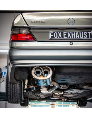 Mercedes E-Klasse 124 Silenziatore posteriore and Silenziatore anteriore Ø70mm (Cod. F-MB040082-656