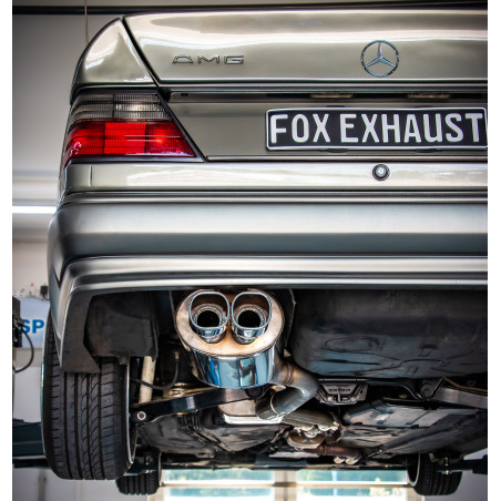 Mercedes E-Klasse 124 Silenziatore posteriore and Silenziatore anteriore Ø70mm (Cod. F-MB040082-656