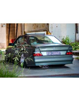 Mercedes E-Klasse 124 Silenziatore posteriore and Silenziatore anteriore Ø70mm (Cod. F-MB040082-656
