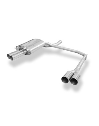 BMW E60/61 520d 525d 530d Silenziatore posteriore con uscite destra e sinistra (duplex) (Cod. F-BM03